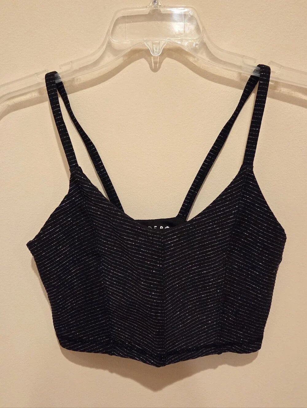 Glyder Charge Bra Top - Black And Gold